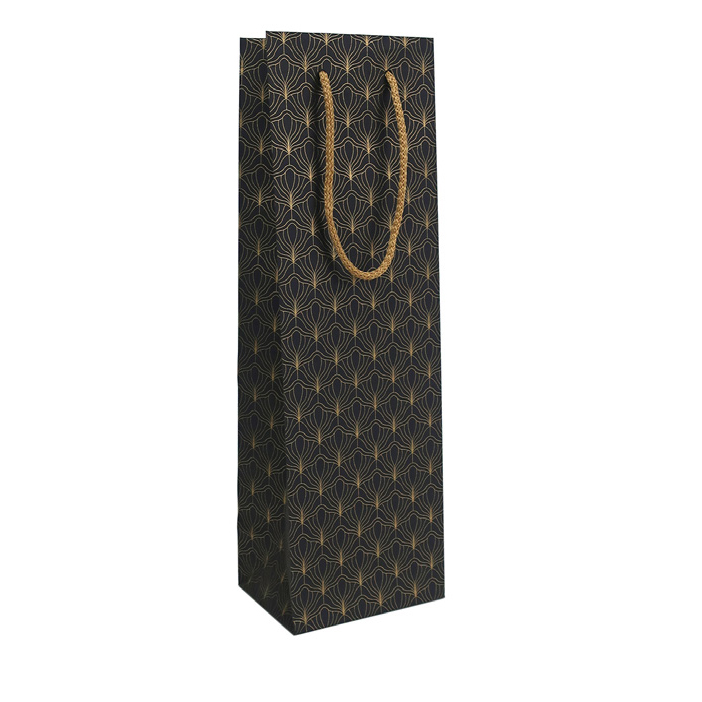 Pungi Cadou Sticla Black&Gold B 120 X 90 X 39 0mm Rotolux