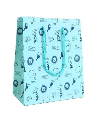 Pungi Cadou Petit Jungle Blue L 240 X 100 X 335mm Rotolux