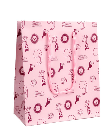 Pungi Cadou Petit Jungle Pink L 240 X 100 X 335mm Rotolux