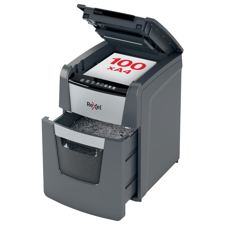 Distrugator Automat Optimum 100X P4 Cross Cut 100 Coli Rexel