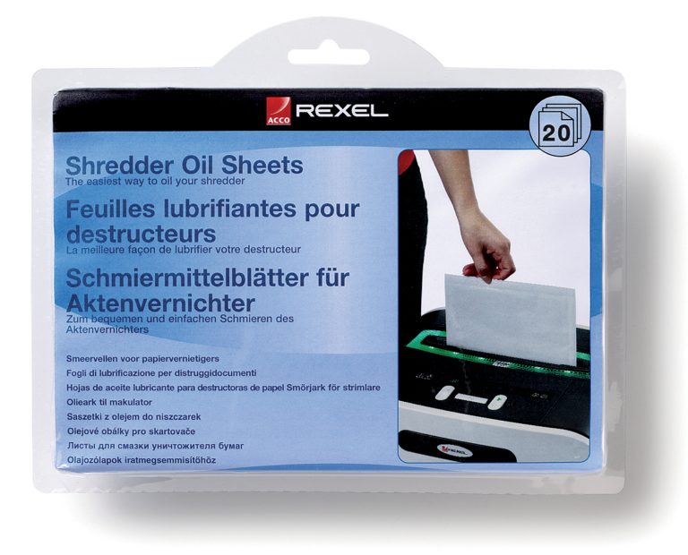 Coli Impregnate Cu Ulei Pt. Distrugator Documente 20/Set Rexel