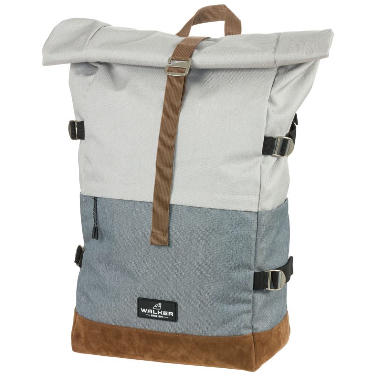 Rucsac Rollup Bicolor Gri Deschis-Gri Walker