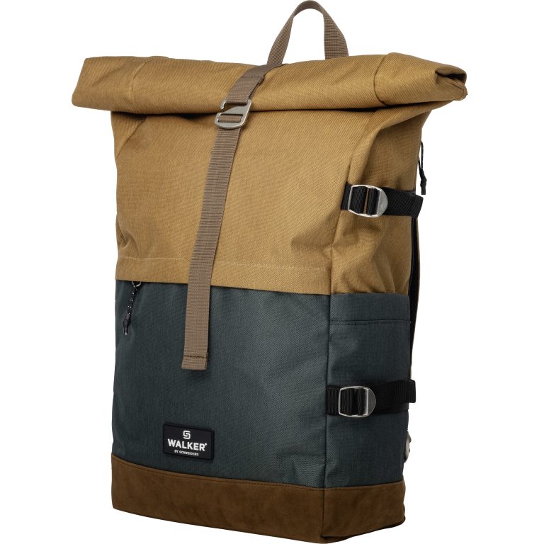 Rucsac Rollup Bicolor Maro Aluna - Verde Walker