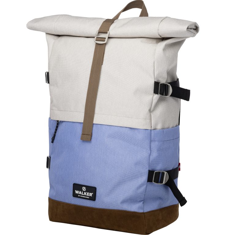 Rucsac Rollup Bicolor Crem Popcorn-Bleu Walker