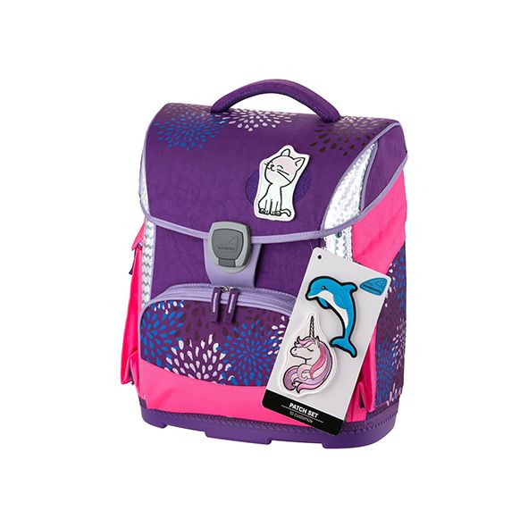 Ghiozdan Sprinkle Plus Violet+Etui,Sac Sport,Stickere,Cut. Carti