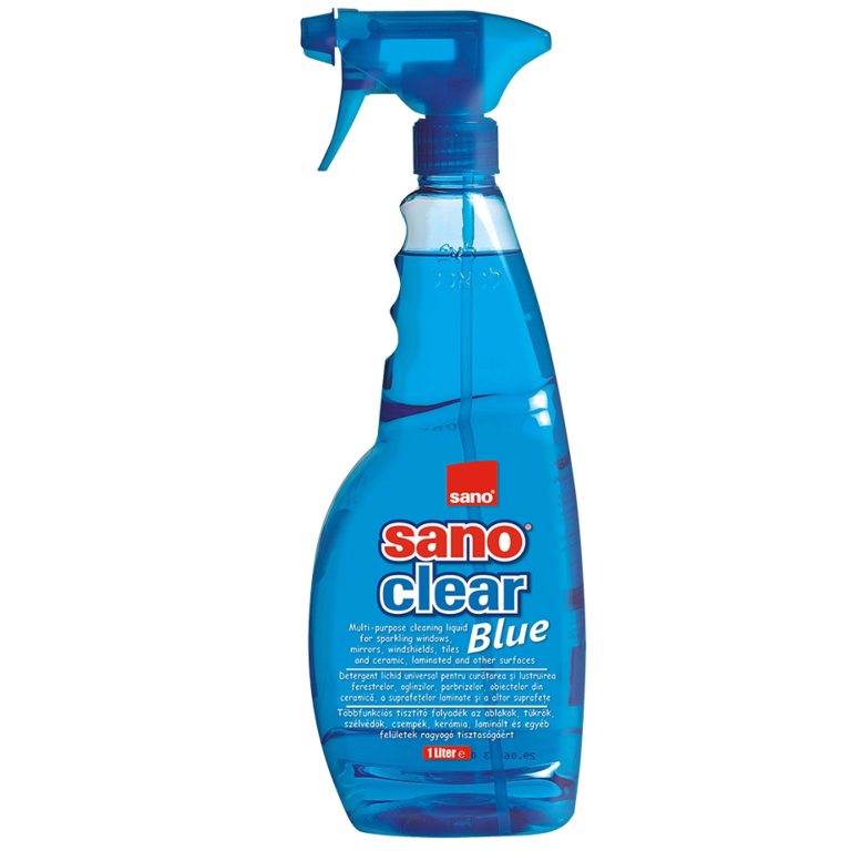 Detergent Geam Cu Pulverizator Blue 750ml Sano