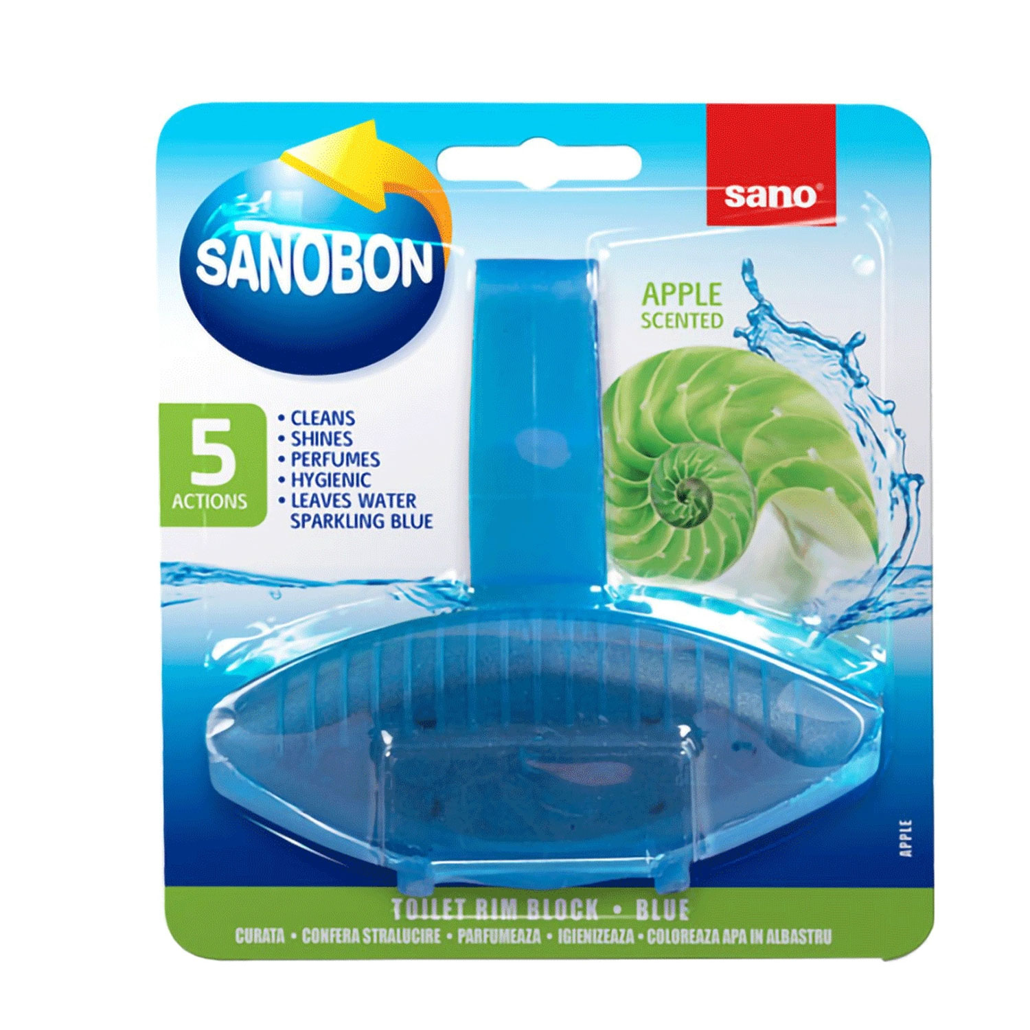 Odorizant Toaleta Cu Suport Mar 5In1 55g Sano Bon