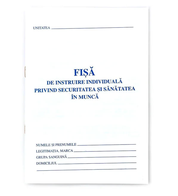 Fisa Individuala Protectia Muncii (Ssm)