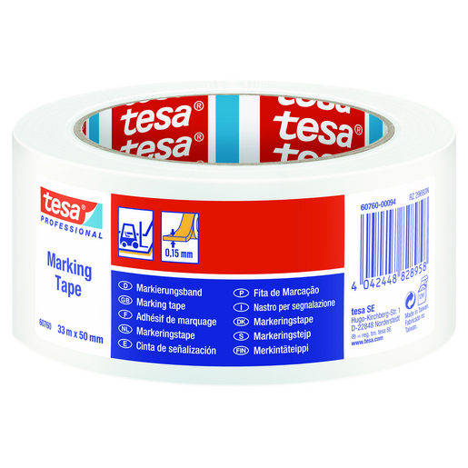 Banda Adeziva Marcare Alba 33M 50mm Tesa