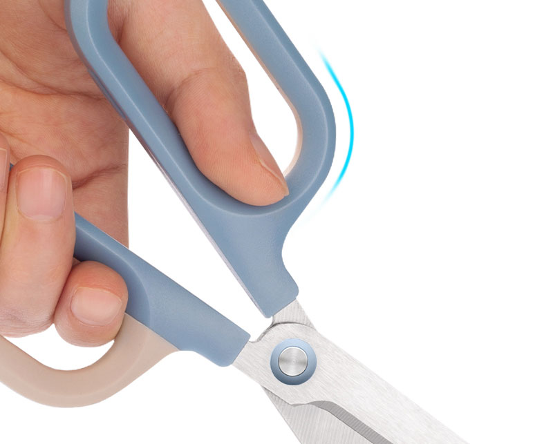 Foarfeca Birou 18cm Bicolora Bleu-Crem Nusign Deli