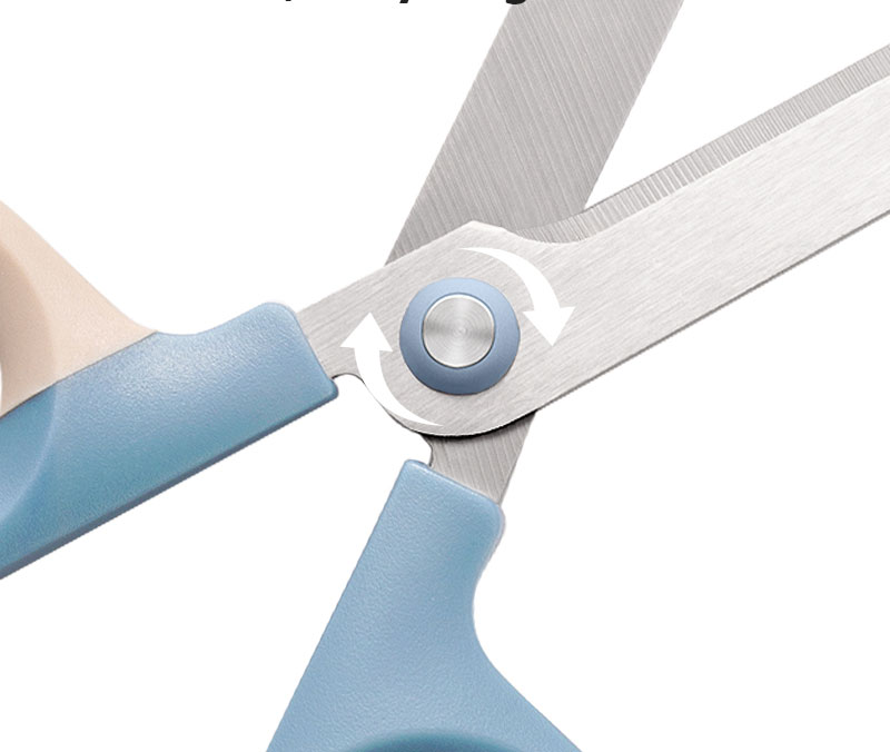 Foarfeca Birou 18cm Bicolora Bleu-Crem Nusign Deli