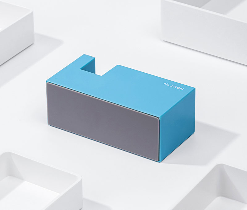 Dispenser Stabil Pentru Banda Adeziva 18mm Bleu Nusign Deli