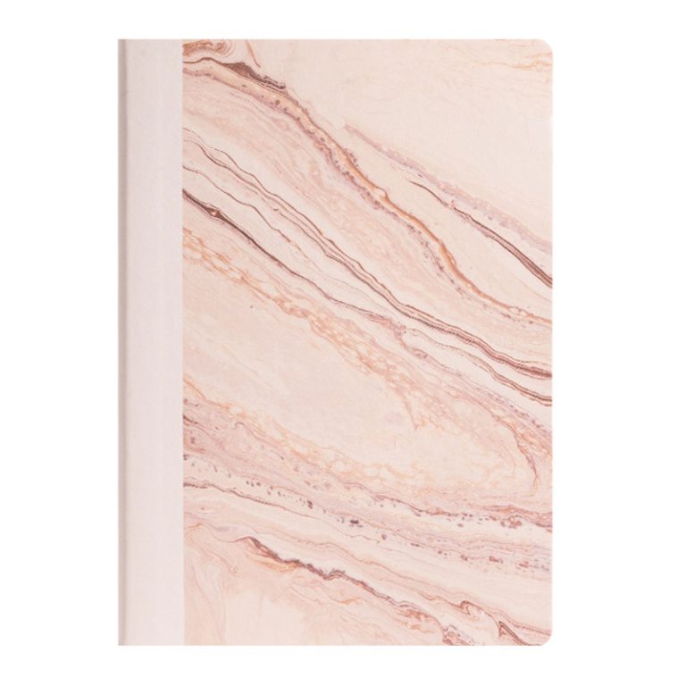 Caiet Birou A5 96 File 80g Dictando Coperta Imitatie Piele Natural Fluids Roz Nusign Deli