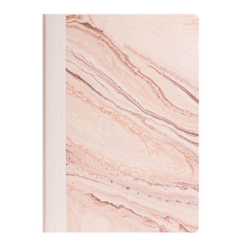 Caiet Birou A5 96 File 80g Dictando Coperta Imitatie Piele Natural Fluids Roz Nusign Deli