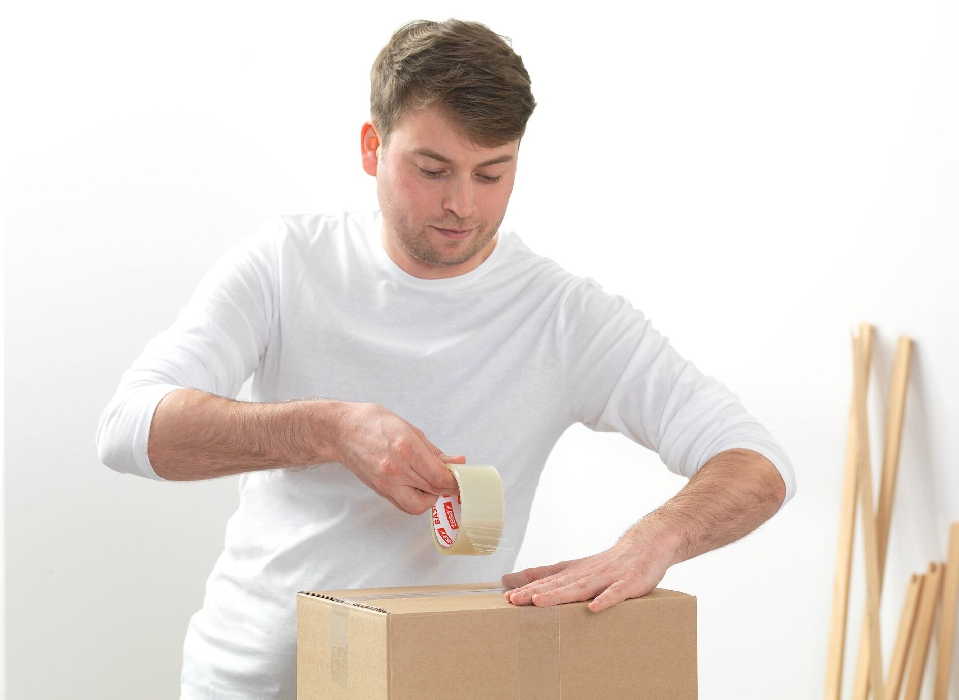 Banda Adeziva Transparenta 66m*50mm Adeziv Baza Apa Tesa