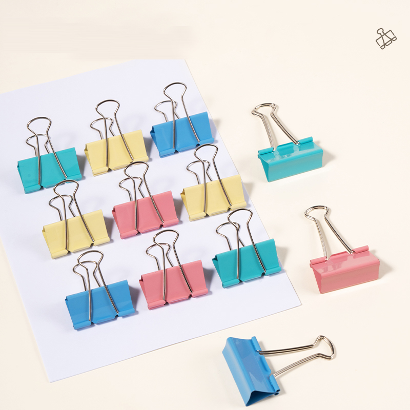 Clips Hartie 51mm Color 12 Buc/Cut Deli