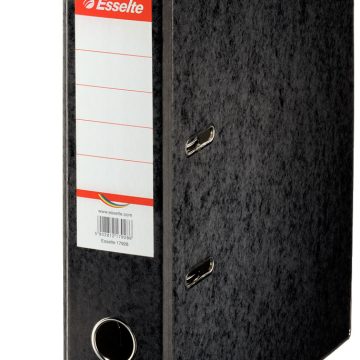 Biblioraft Marmorat 7.5cm Negru Rainbow Esselte