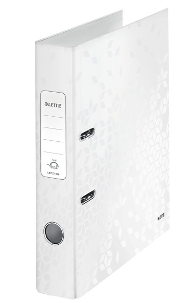 Biblioraft Plastifiat 5.2cm Alb Metalizat Wow Leitz