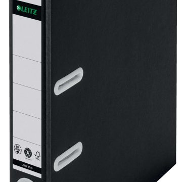 Biblioraft Plastifiat 5cm 180Grade Negru Recycle Fsc Leitz