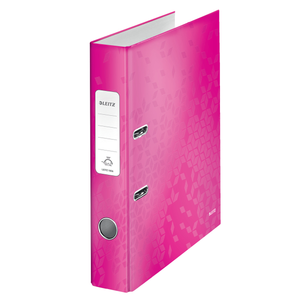 Biblioraft Plastifiat 5.2cm Roz Metalizat Wow Leitz