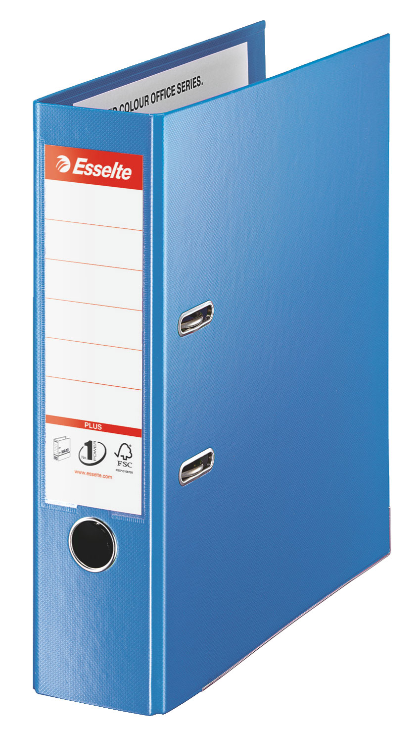 Biblioraft Plastifiat Int-Ext 8cm Albastru Jumbo Plus Esselte