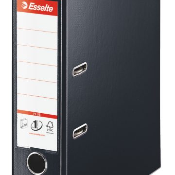 Biblioraft Plastifiat Int-Ext 8cm Negru Jumbo Plus Esselte