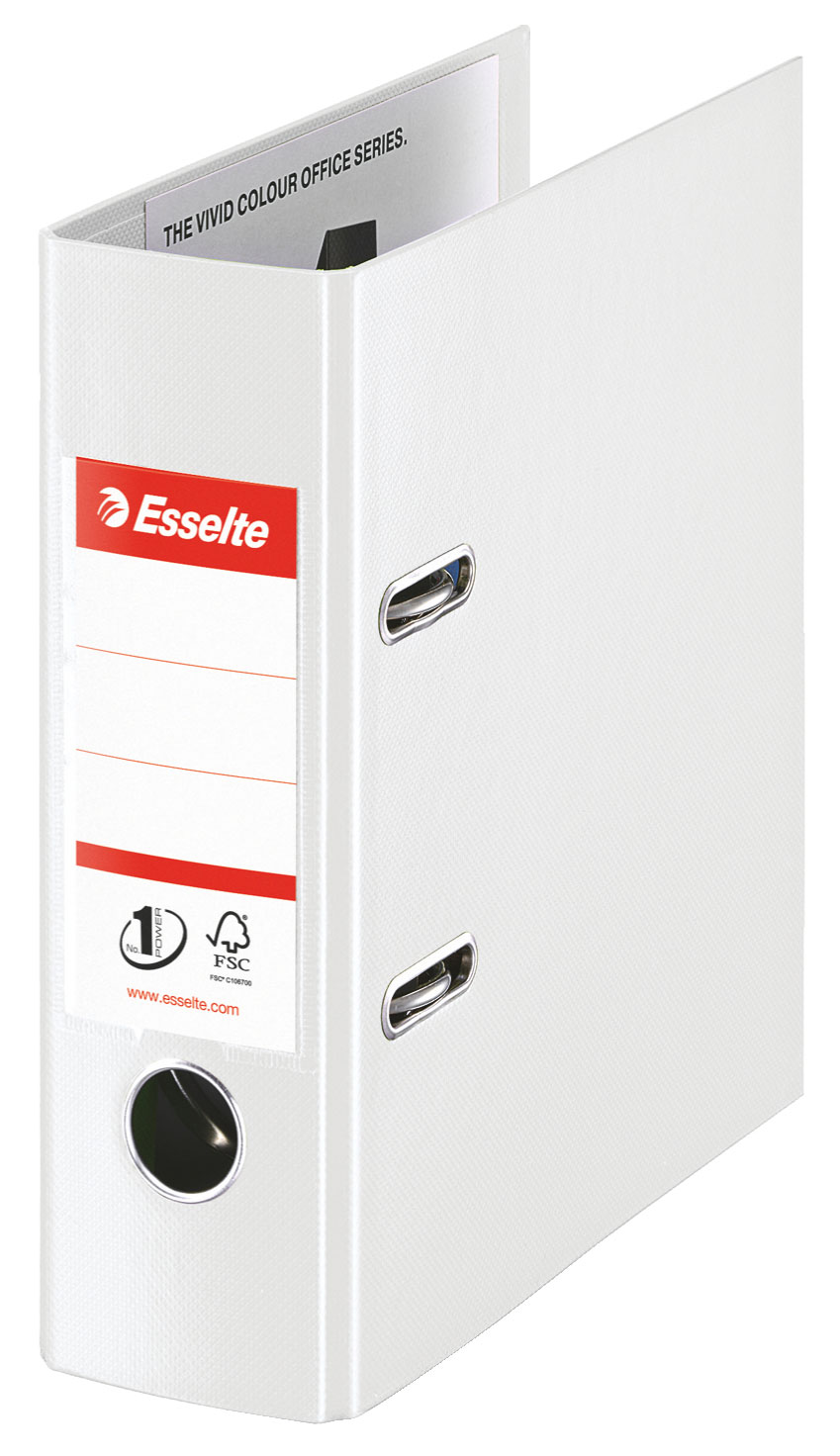 Biblioraft Plastifiat Int-Ext A5 7.5cm Alb Nr1 Power Esselte