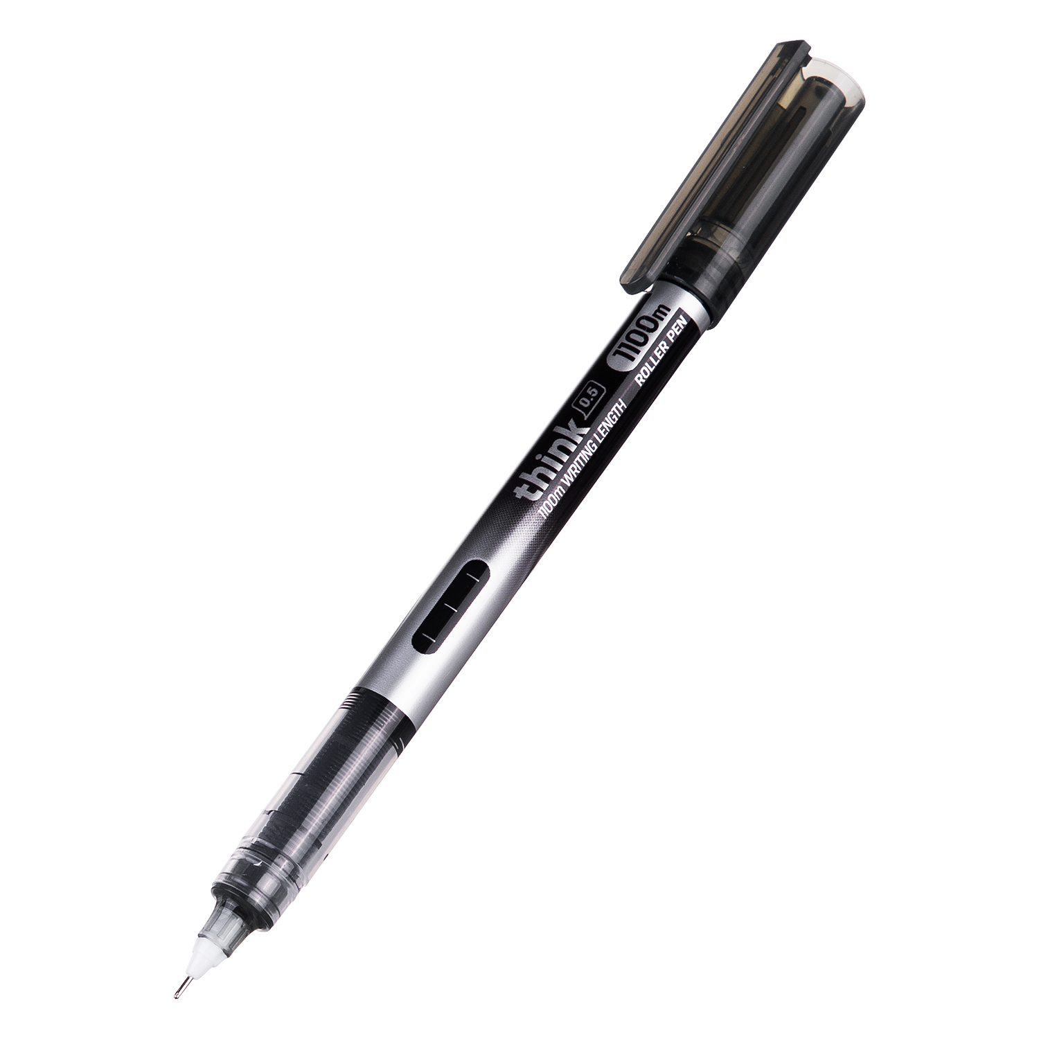 Roller Free Ink 0.5mm Needle Negru Think Deli