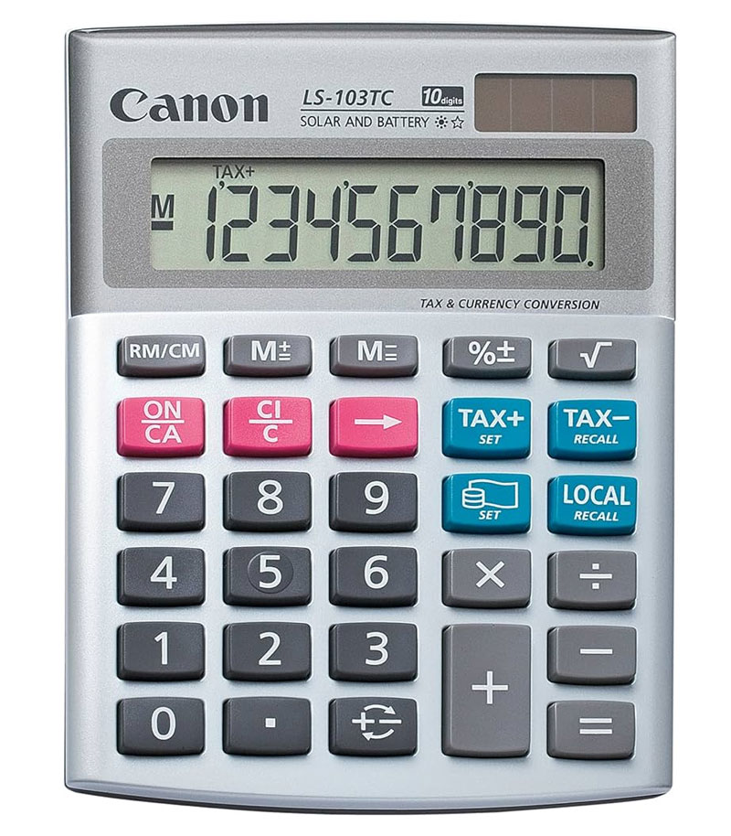 Calculator Birou 10Dig Ls103Tc Taxe Canon