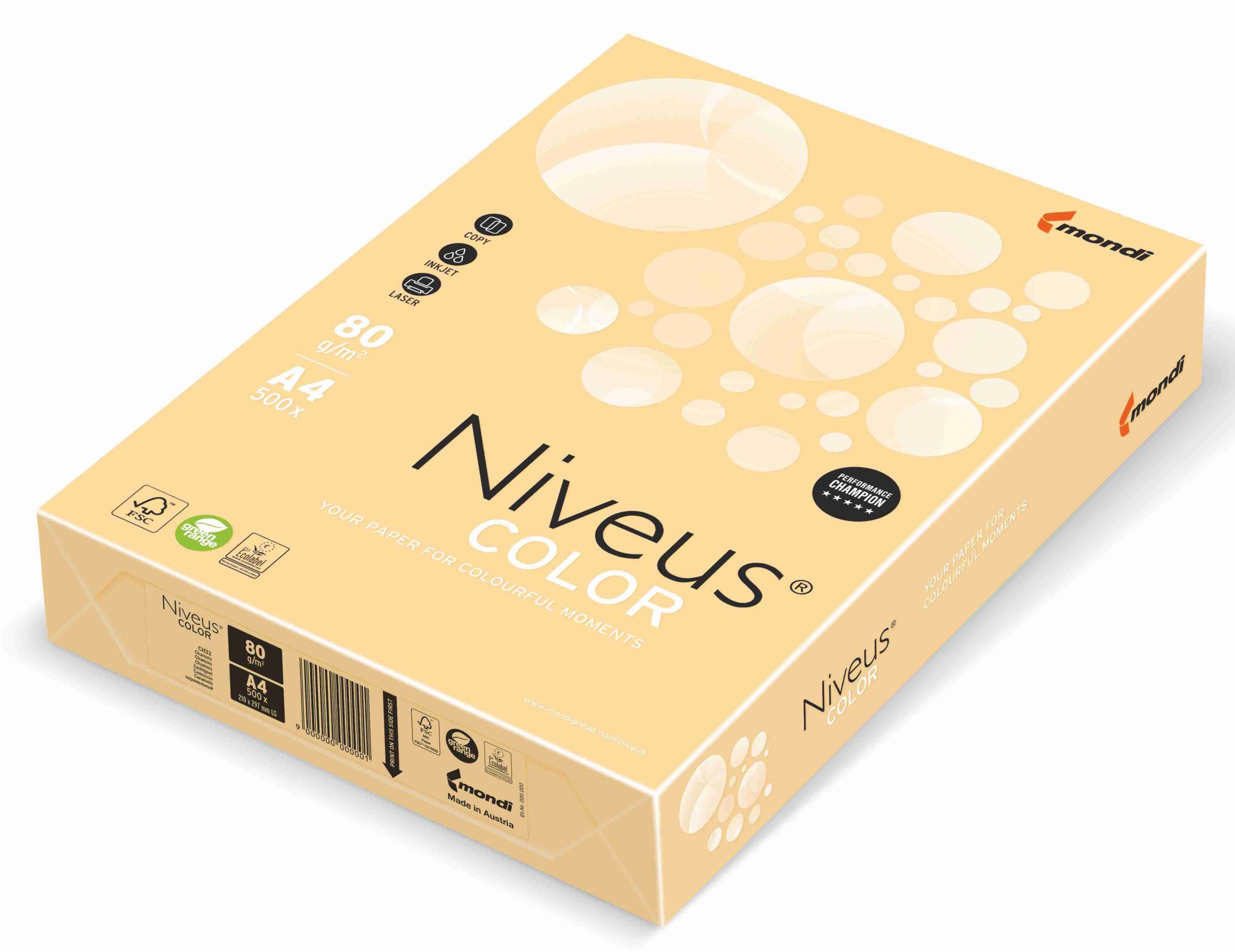 Carton Copiator A4 Crem Chamois 160g 250/Top Ch32 Niveus
