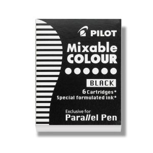 CARTUSE CERNEALA 6/SET PARALLEL PEN NEAGRA PILOT