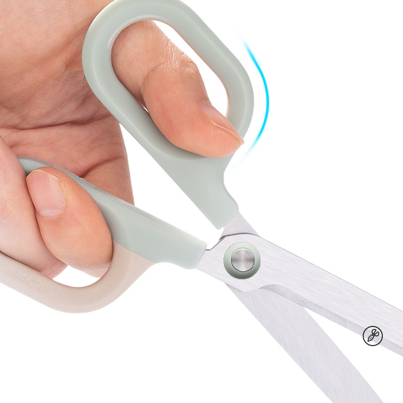 Foarfeca Birou 14,5cm Bicolora Alb-Crem Nusign Deli