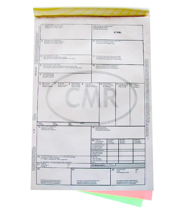 Cmr Transport Marfa In Trafic National 3 Exemplare