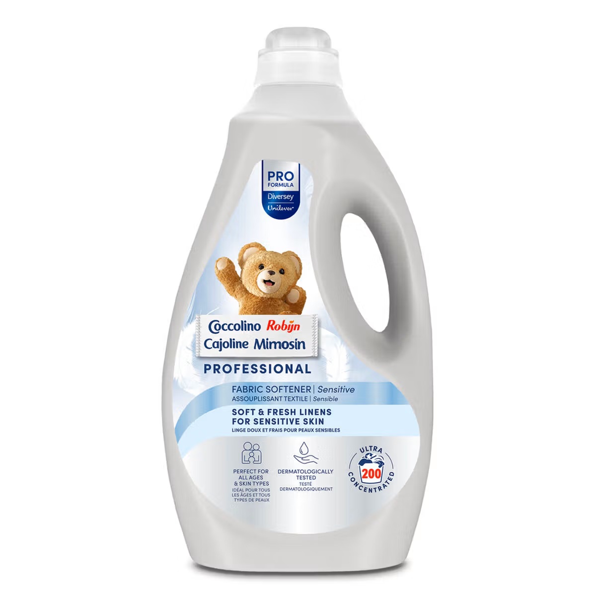 Coccolino Balsam Concentrat de Rufe, Sensitive, 5L, 200 de spalari