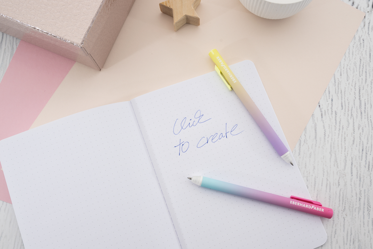 Roller 0.7 Mm Albastru Erase-It Click Galben-Lila Eberhard Faber