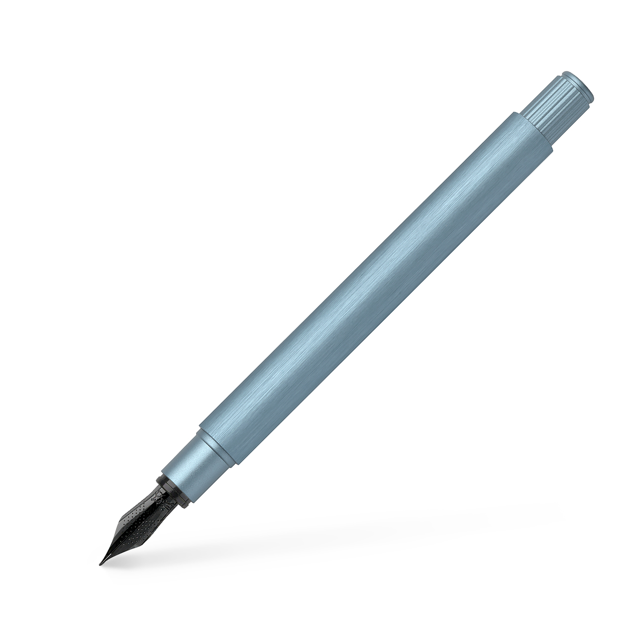 Stilou Neo Slim Aluminium Bleu Serenity F Faber-Castell