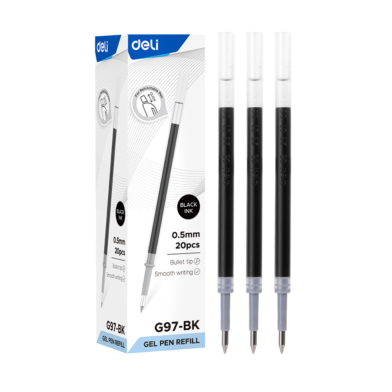 Rezerva Pix Cu Gel 0.5mm Neagra Deli