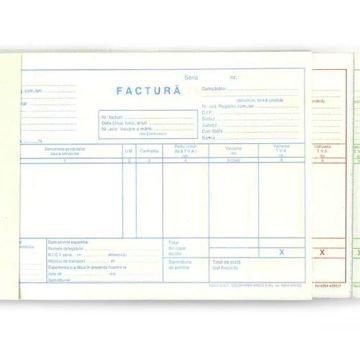 Factura A5 Cu Tva Gold