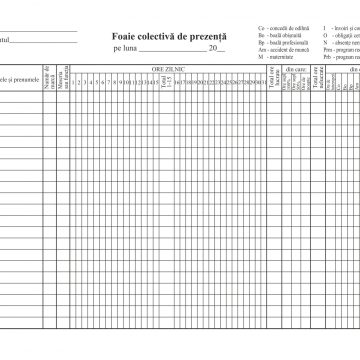 Foaie Colectiva De Prezenta