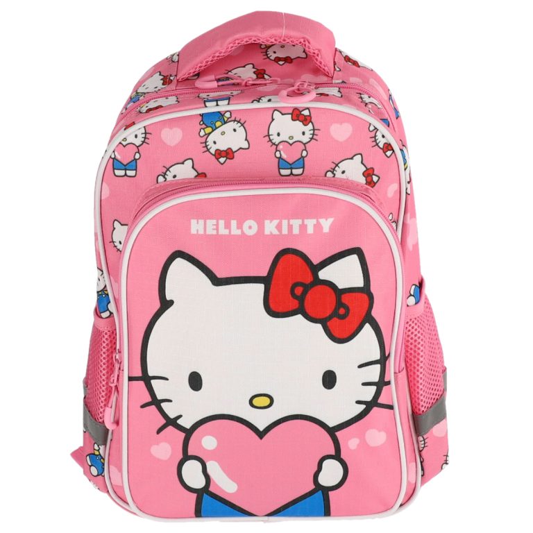 Ghiozdan Clasa 0 Hello Kitty Roz 2 Fermoare Pigna