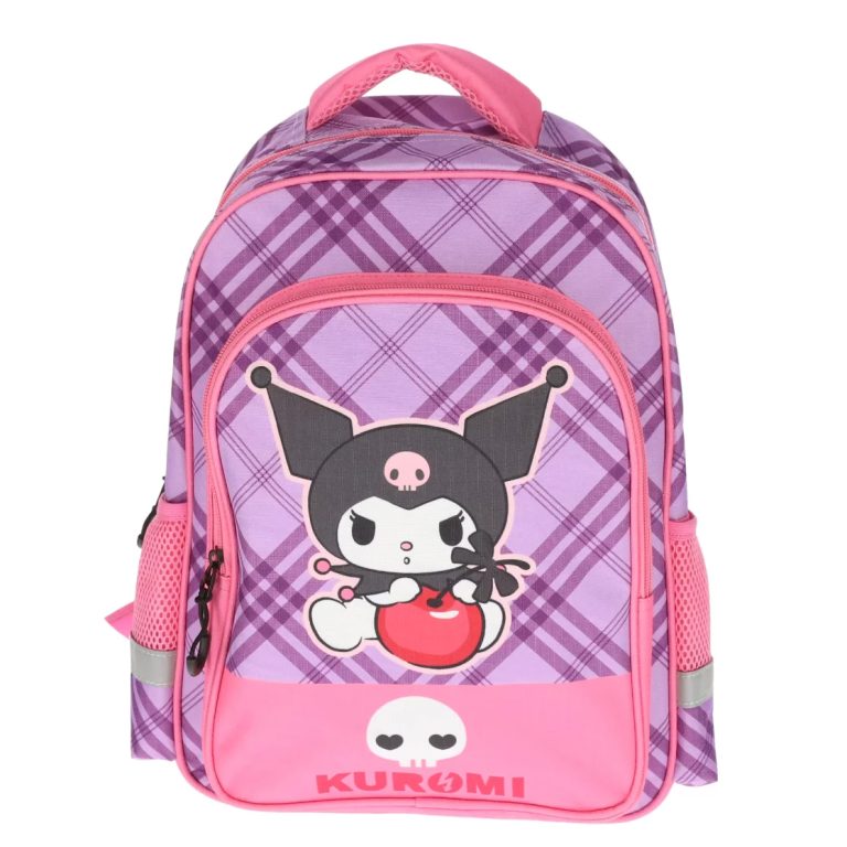 Ghiozdan Clasa 0 Kuromi Roz 2 Fermoare Pigna