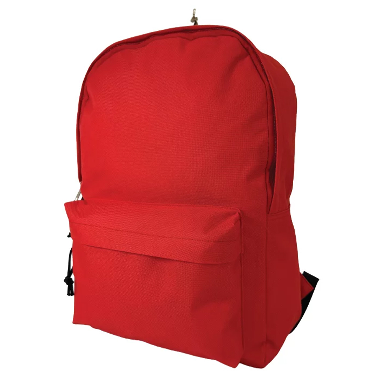 Ghiozdan Gimnaziu Simplu 42*30*14cm Rosu 2 Fermoare Pigna