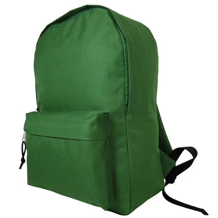 Ghiozdan Gimnaziu Simplu 42*30*14cm Verde 2 Fermoare Pigna
