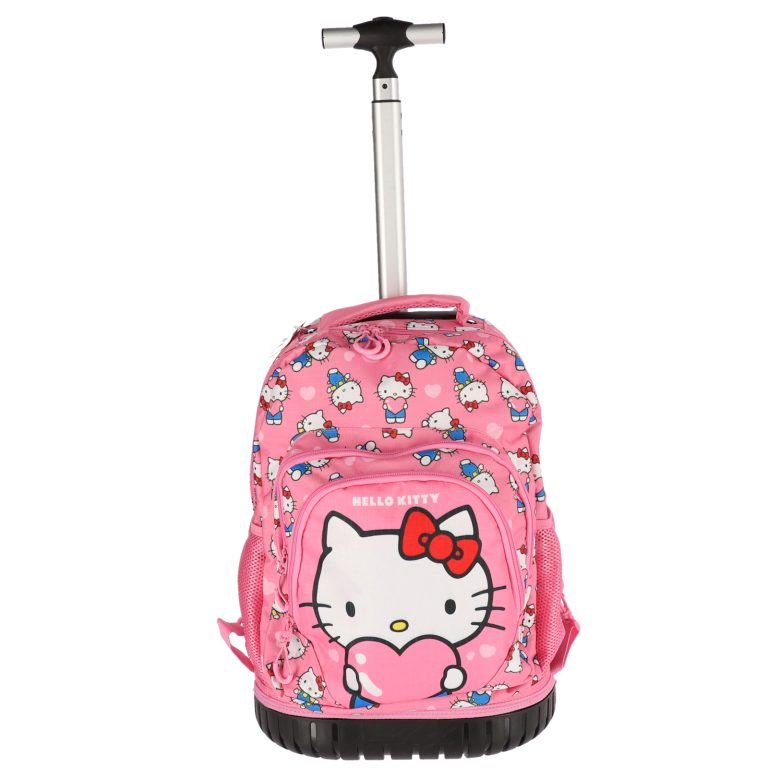 Ghiozdan Troller Cl I-Iv Hello Kitty Roz 3 Fermoare Pigna