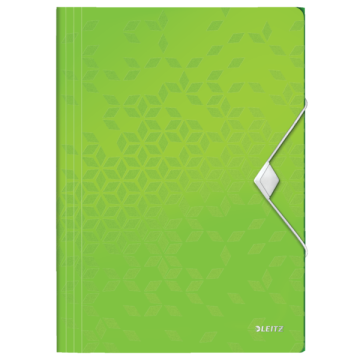 Mapa Plastic Cu Elastic Verde Wow Leitz