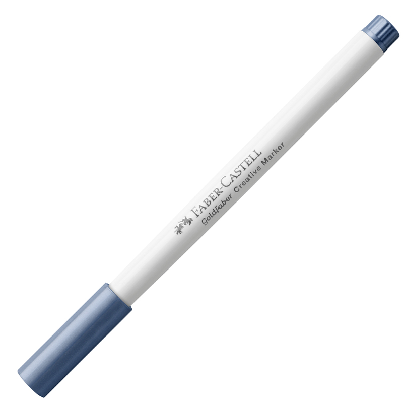 Marker Creativ Goldfaber Albastru Marin Metalizat 553 1.5mm Faber-Castell