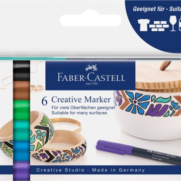 Marker Creativ Set 6 Culori Forrest Faber-Castell