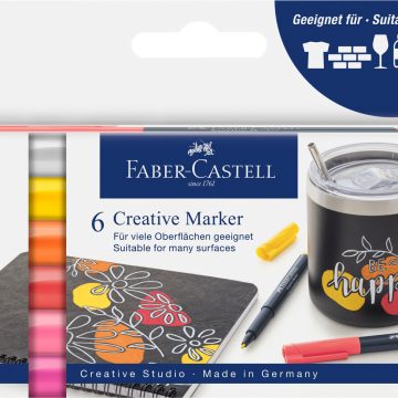 Marker Creativ Set 6 Culori Summer Faber-Castell