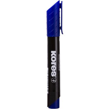 Marker Permanent Albastru Varf Rotund 3mm Eco Kores