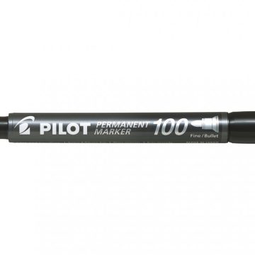 Marker Permanent Negru Varf Rotund 3mm 100 Pilot